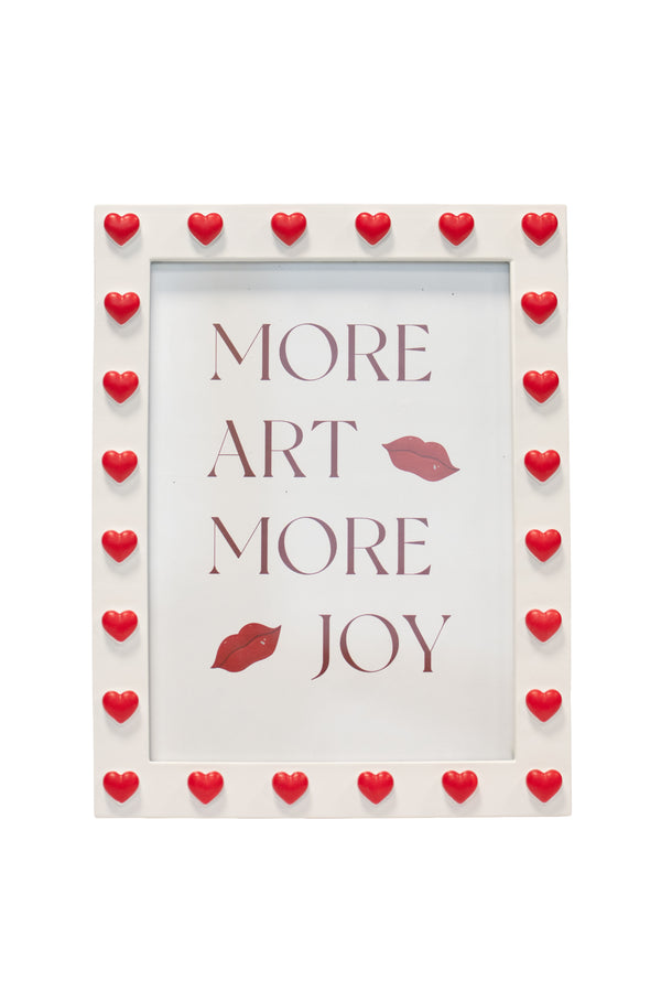 SWEET BLOOM FRAME WHITE & RED