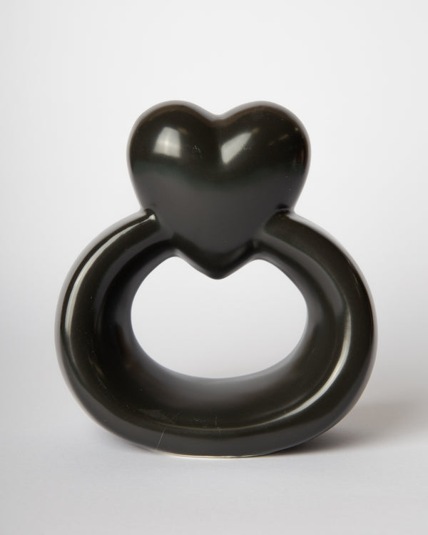 SUPER RING CUORE BLACK