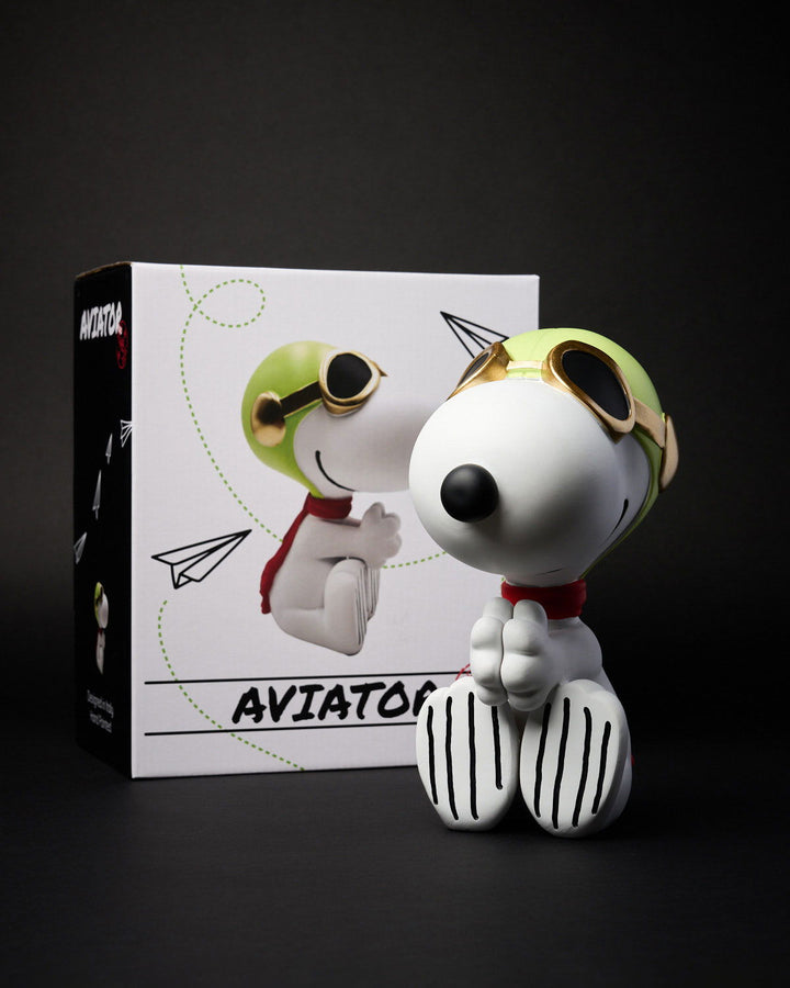 SNOOPY AVIATOR WHITE - Blogo_shop